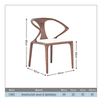 Ensemble table et chaises de salle à manger moderne et luxueuse en bois massif, nouveau mobilier de restaurant pour café et hôtel, pour atelier