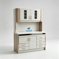 Armoire mobile à cinq tiroirs pour compresseur d'air de laboratoire dentaire avec porte-gobelets suspendus pour stérilisation médicale complète