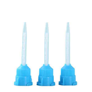 Punte di miscelazione monouso in silicone materiale dentale <span class=keywords><strong>Intra</strong></span> orale punta di miscelazione denti gialli multiuso - Product Image 1