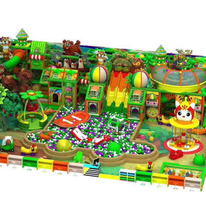 Structure de jeu de parc à thème de forêt d'intérieur personnalisable Équipement de jeu souple pour enfants Terrain de jeu intérieur personnalisé - Product Image 1