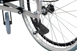 Aluminium Vierkante Buis Aluminium Rolstoel Met Handremmen, Rolstoelen Voor Volwassenen, Zelfrijdende Rolstoel - Product Image 4