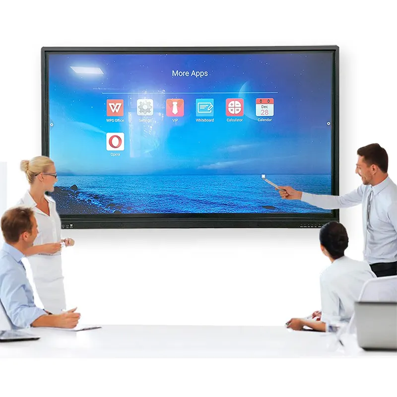 Nhà sản xuất OEM Giá bán 4K UHD Hội nghị Hội Đồng Quản Trị Pano 4K TV UHD panel màn hình nottice Trung Quốc tương tác tất cả các LED Đen 55 inch