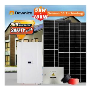 Dawnice, venta de fábrica, precio más barato, solar, 3Kv, 10 Kv, 30 Kw, 10KWH, sistema de energía híbrido doméstico con inversor solar - Product Image 5