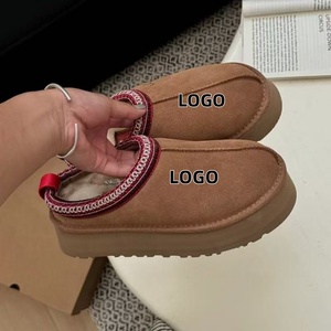 Commercio all'ingrosso scarpe di marca di marca antiscivolo moda inverno carino con plateau di pelliccia scarpetta da neve per le donne - Product Image 3