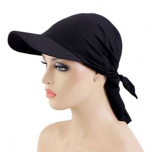 Wholesale Beauty Design Muslim Women Headscarf <b>Accessories</b> Solid Colors Hijab Headwraps Polyester Spandex All Seasons Custom - Product Image 5
