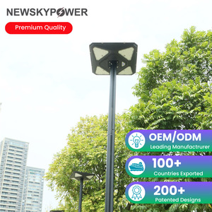 Lampes à poteau LED 40W à énergie solaire, super lumineuses, 3 pouces, montage sur poteau, éclairage solaire pour hôtel, villa, cour - Product Image 6
