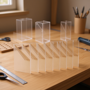 Plaque acrylique transparente 8x10 pouces pour projets de présentation DIY, service de découpe inclus - Product Image 2