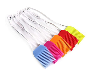 Pinceau de cuisine en silicone pour sauce barbecue, glaçage de viande, nettoyage extérieur, manche en plastique, outils de pâtisserie et de préparation alimentaire résistants à la chaleur - Product Image 1