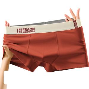 नरम पुरुषों के लिए थोक आकार के संक्षिप्त मुक्केबाजों के लिए बर्फ रेशम गर्म बिक्री पुरुषों के अंडरवियर कस्टम सादे बॉक्स बेल्ट शॉर्ट्स कस्टम लोगो - Product Image 3