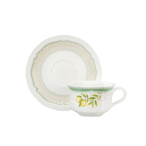 Vaisselle en céramique de luxe au design citron, 20 pièces, OEM, ODM, kit assiette à dessert gaufré, vaisselle pour la maison, ensemble de table - Product Image 5