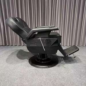 Salon Barber Hairdressing Chair Brown Foshan PU Leather Modern Salon Equipment Hair Salon <b>Furniture</b> for Sale - Product Image 3