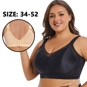 Sujetador inalámbrico al por mayor para mujer, copa completa, tallas grandes (34, 36, 38, 40, 42, 44, 46, 48, 50, 52), con efecto minimizador, copas DEFG, ultrafino y transpirable. - Product Image 1