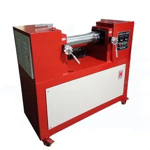 PLC Control Plastic Granule Color Matching Rubber Open Two Rolling Mixing Mill for Lab