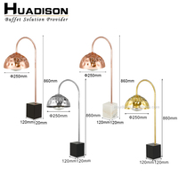 Huadison Hotel Silver martelé chauffe-aliments lampe moderne éclairage alimentaire unique 150 Watt lampe chauffante pour la restauration