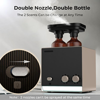 Diffuseur d'huiles essentielles électrique silencieux Crearoma pour la maison et le bureau, multi-parfums, double flacon, installation portable, 1 an
