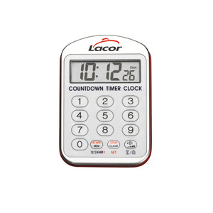 Lacor Countdown <b>Timer</b> Clock <b>Digital</b> <b>Kitchen</b> <b>Timer</b> With Memory And Alarm Function For Cooking And Baking Tasks - Product Image 1