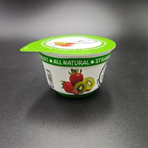 Vaso de Plástico Desechable de 200 ml/200 g para Yogur de <span class=keywords><strong>Fresa</strong></span> y Kiwi <span class=keywords><strong>con</strong></span> Sello de Aluminio - Product Image 5