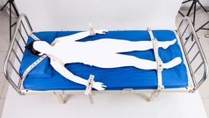 Sangle de contention médicale pour hôpital à verrouillage magnétique à 5 points, ceinture de contention psychiatrique, harnais, ceinture de bondage pour tout le corps, ensemble d'équipement - Product Image 2