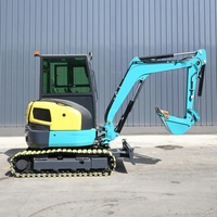 Mini-excavatrice de 4,5 tonnes haute performance, certifiée ISO, avec moteur japonais, sans queue de foue, à chenilles en acier, pour travaux lourds et terrassement