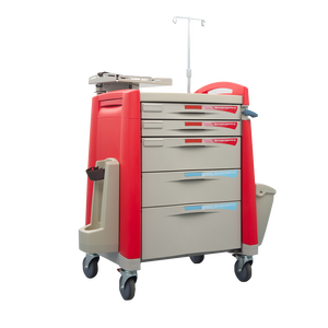 YFS-023 고급스러운 ABS 병원 응급 간호 카트 환자 응급 장비 기능 트롤리 - Product Image 2