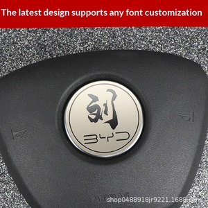 Autocollant décoratif pour volant de voiture pour BYD Qin Han Plus/dmi/por/EV/DM <span class=keywords><strong>2023</strong></span>, modification de la décoration intérieure, personnalisable - Product Image 6
