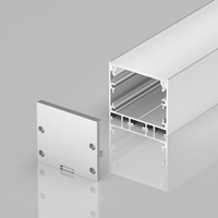 Profilé LED en aluminium en forme de U 40*35 mm, boîtier en alliage d'aluminium, longueur personnalisée, série 6000, profilés LED suspendus