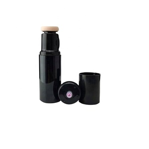 Custom 35ml Cosmetic Packaging Plastic Containers Luxury Empty Frosted <b>Foundation</b> Face BB Cream Lotion Airless Bottle With Puff - Product Image 1