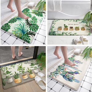<span class=keywords><strong>Tapis</strong></span> de bain en faux cachemire série Plant <span class=keywords><strong>Tapis</strong></span> de pied <span class=keywords><strong>d</strong></span>'<span class=keywords><strong>entrée</strong></span> antidérapant en peluche longue <span class=keywords><strong>tapis</strong></span> absorbant l'eau pour salle de bain - Product Image 5