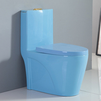 Cuvette de toilette en porcelaine noire de haute qualité, à double chasse d'eau, design moderne, montage au sol, siphon en S, céramique pour salles de bain