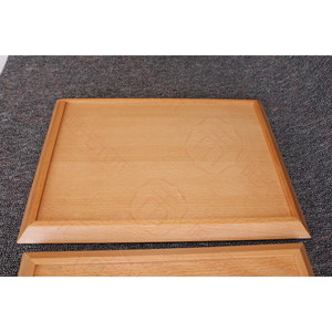 ถาดเสิร์ฟไม้ทรงสี่เหลี่ยม ทำจากไม้บีช สำหรับชา กาแฟ ใช้ในโรงแรม ดีไซน์เรียบหรู สีพื้น - Product Image 2