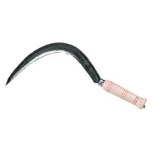 Faucille de jardin de qualité industrielle N ° 4/0 (S360/L26 Mm) avec manche en fibre de verre et lame en acier pour usage agricole - Product Image 2