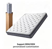 Housse de matelas en latex naturel pour lit King, Queen, double ou simple, compressée sur mesure, pour matelas en mousse à mémoire de forme