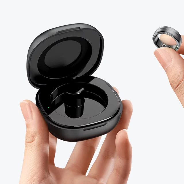 SHR Stainless Steel Smart Ring for Android & IOS Sleep & Heart Rate Monitoring App & WiFi Controlled Promotes Healthy Living