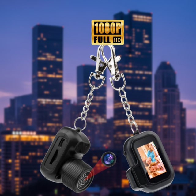Mini Retro Pocket Camcorder Tiktok Hot 8 Filter Effects Loop Recording 1080P Mini Camera Keychain with Full Certification