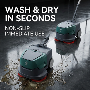 CleanHorse K1 Lavasciuga Pavimenti Elettrica Commerciale Compatta per Piastrelle e Marmo, <span class=keywords><strong>Macchina</strong></span> per Pulizia Automatica Portatile per Hotel - Product Image 1