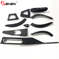 7 buah karbon basah kering asli untuk BMW 3 4 Series F30 F31 F34 F36 F80 F82 penutup dekorasi bagian Interior serat karbon asli