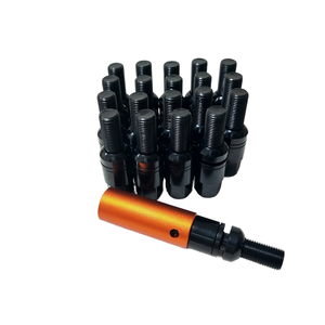 Boulons à capuchon plat coniques noirs universels M14x1.5 de haute qualité pour Benz <span class=keywords><strong>BMW</strong></span> Porsche Audi VW pièces de <span class=keywords><strong>boulon</strong></span> de voiture modifiées à l'état neuf - Product Image 2