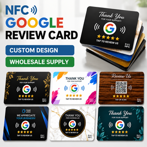 Tarjeta NFC Programable Ntag215 con Impresión Personalizada OEM para Redes Sociales, Reseñas de Google, para Hoteles, Spas, Estudios de Yoga y Bares - Product Image 1