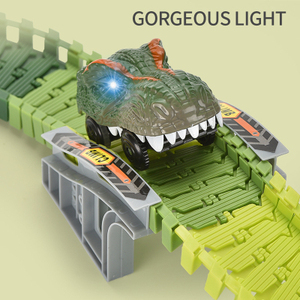 Samtoy 176 pz stelo educativo di assemblaggio giocattolo giocattolo per auto da corsa elettrica dinosauro giocattolo per bambini - Product Image 3