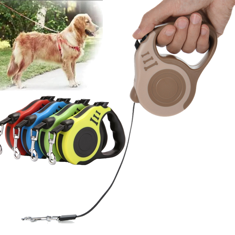 Adjustable Nylon Outdoor Pet Leash Solid