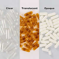Vente en gros de capsules de gélatine bovine dure vides en vrac Taille 000 00 0 0E 1 2 3 4 5 Capsules de gel vides imprimées personnalisées