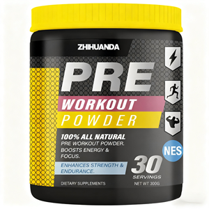 Poudre pré-entraînement 100% créatine monohydrate 135mg caféine bêta-alanine certifiée Halal, croissance musculaire optimale, <span class=keywords><strong>nutrition</strong></span> sportive - Product Image 2