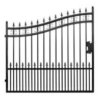 Clôture décorative en fer forgé pour jardin, panneaux de clôture en fer ornemental, sur mesure, résistants à la rouille, revêtement en poudre