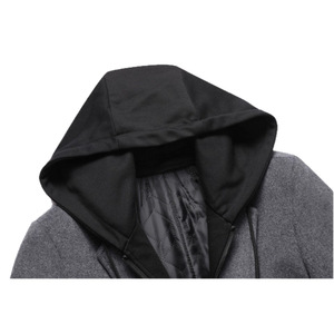 Manteau d'hiver pour homme, col double, grande taille, en laine, pour le commerce extérieur - Product Image 6