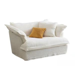 सोफे कमरे में रहने वाले सफेद छोटी तकिया बढ़त सोफा लिनन बतख पंख एकल अनुभागीय सोफे सोफे - Product Image 3