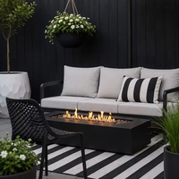Ensemble de canapés d'extérieur pour villa - Meubles en aluminium durables et écologiques au design postmoderne pour jardin, patio et cour