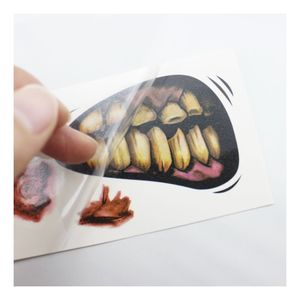 Tatuaje Temporal Realista de Herida Sangrienta con Parche de Piel, Impermeable, para Halloween, Disfraces, Broma, Maquillaje, Accesorios Decorativos - Product Image 5