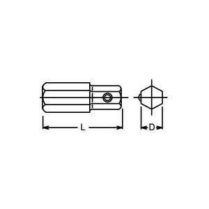 KOKEN - 101H-5 Embout à bille 1/4 '' - EAN 4991644202188 INSERTS POUR EMBOUTS À VISSER - Product Image 2