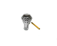 Manufacturer QMA Female Bulkhead Jack Brass Solder Connector 50 Ohm for RG405 0.086 Semi Rigid RF Coaxial Flexible Cable