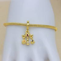 HD1030 Abalorios Colgantes Románticos de Dibujos Animados, con Diseños de Niño, Niña, Sol, Corazón y Amor, para Pulseras de Cadena de Serpiente y Creación de Joyas DIY